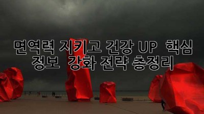 면역력🛡️ 지키고 건강 UP! 💪 핵심 정보 & 강화 전략 총정리